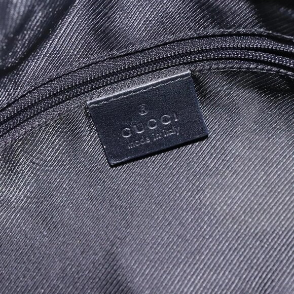 GUCCI GG Canvas Shoulder Bag Black Gold 000 0851 3754 Auth 132140 - Picture 13 of 15